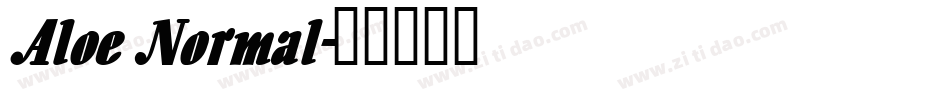 Aloe Normal字体转换